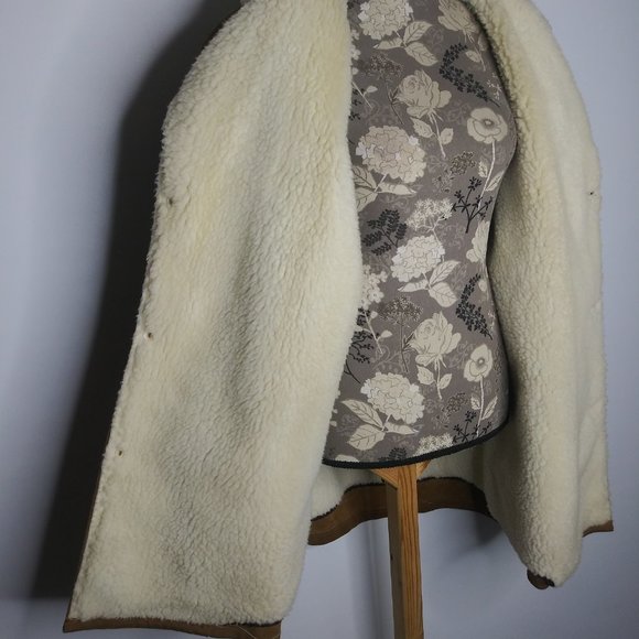 Oakton Limited Sz L Tall Leather Suede Shearling - Picture 7 of 8